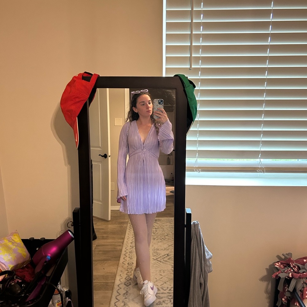 Purple Ruffle Dress - Picture 2 of 2